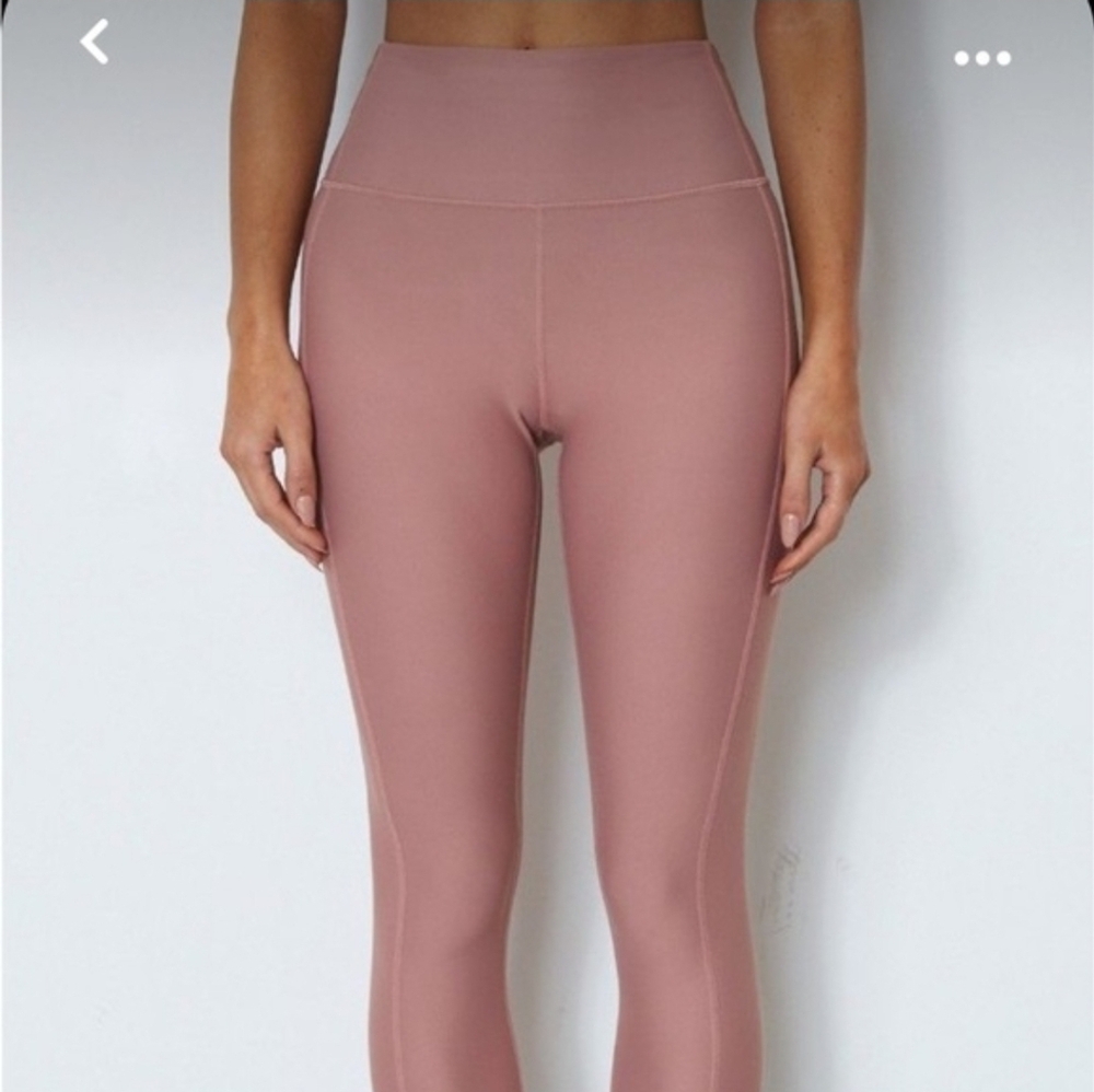 Victoria's Secret High-Waist Leggings Mauve With Gold